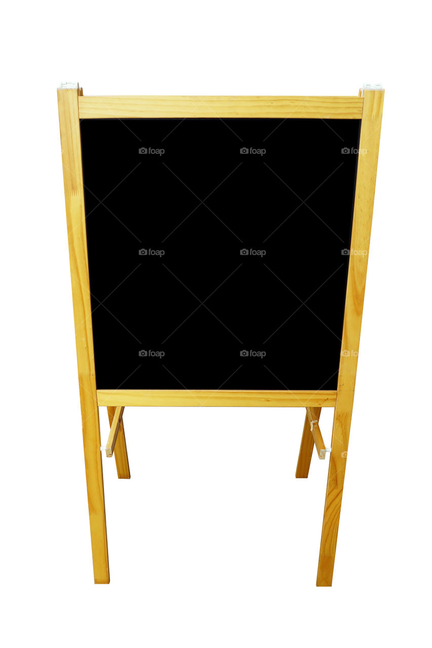 Black board front view