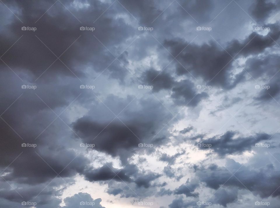 Darkening Sky with Storm Clouds