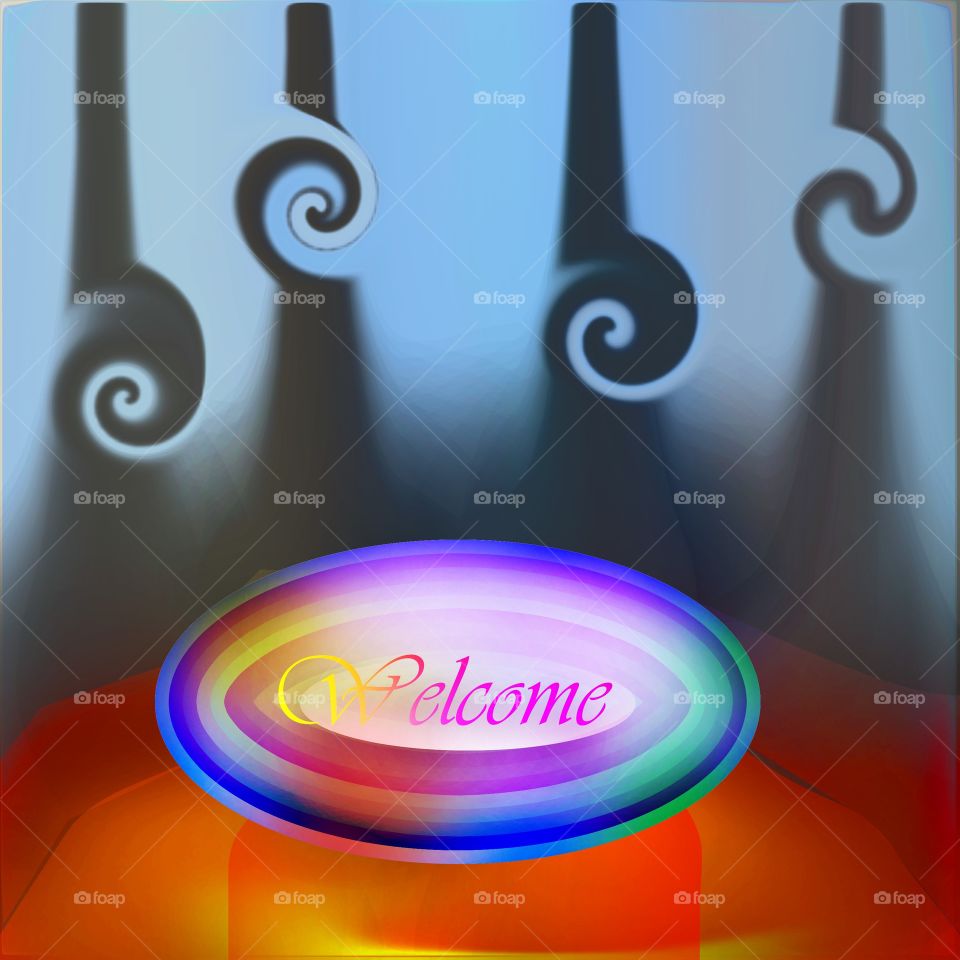 Welcome Text Art