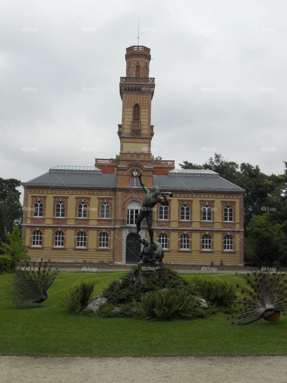 Monument and sculpture in a park