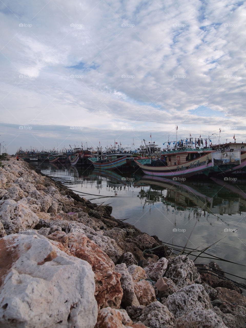 Traditional harbour in Rembang, Central Java
