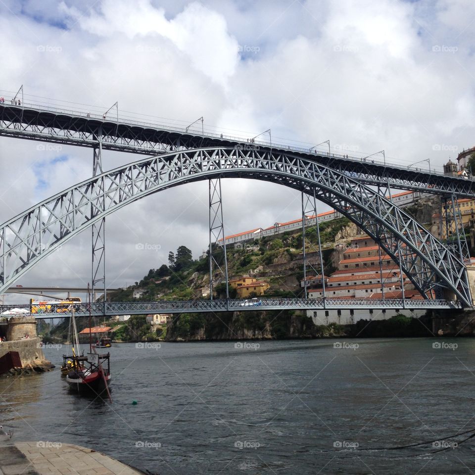 Bridge in Oporto, Portugal