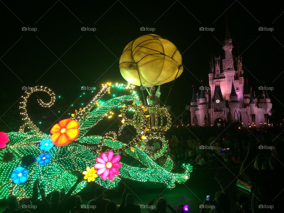 Disney's Illumination night parade.