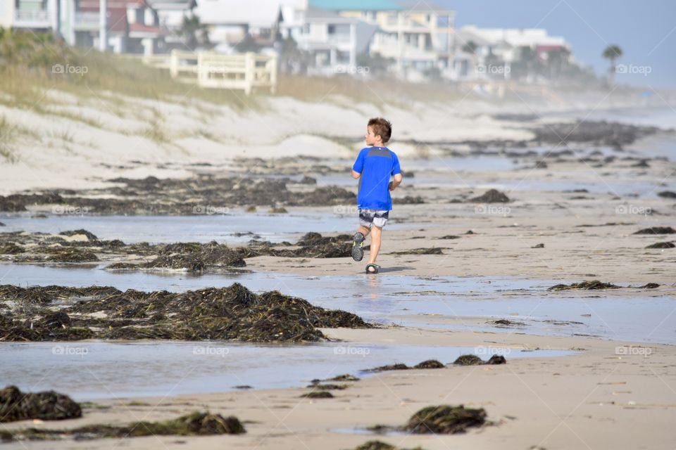 Jogging on the Seashore