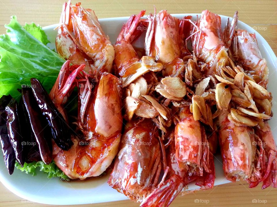 Prawns in tamarind sauce