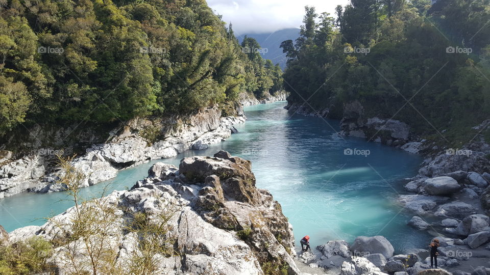 Blue turquoise River
