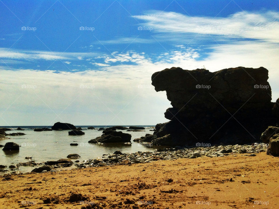 landscape beach ocean sky by chrille_b