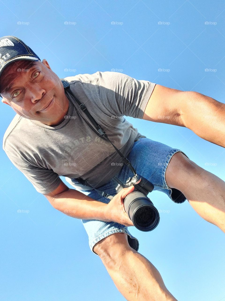 low angle selfie pic enjoying what I do photography