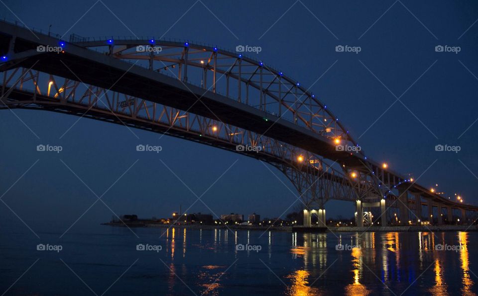 Blue water bridge 