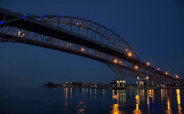Blue water bridge 