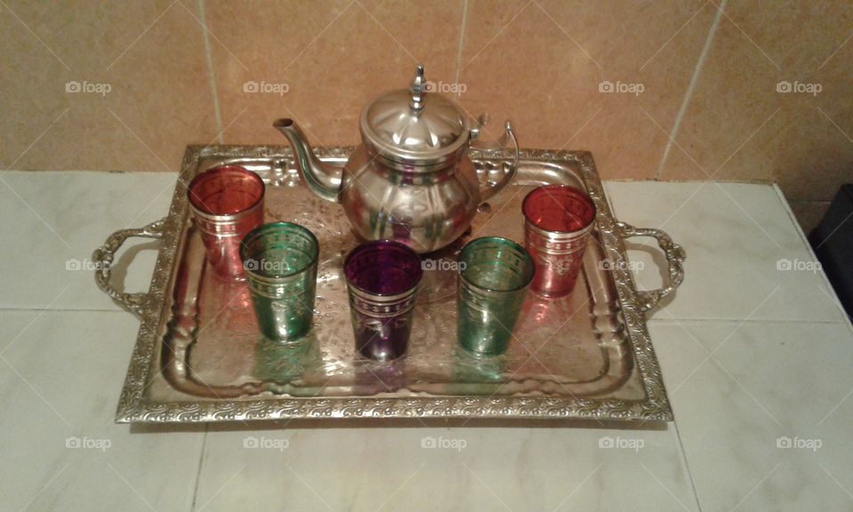 moroccan tea set