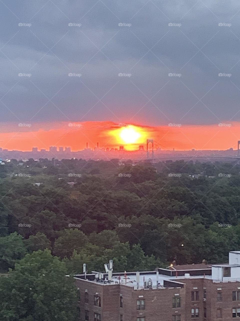 Burning sunset