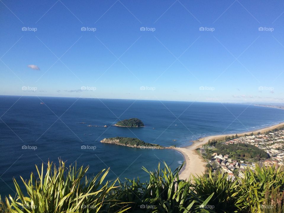 View from Mt Maunganui, New Zealand 