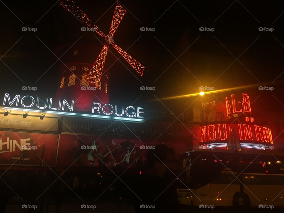at the moulin rouge in Paris!