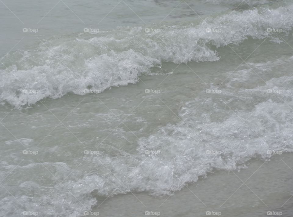 Ocean Waves (small). waves hitting shoreline at Clearwater Beach