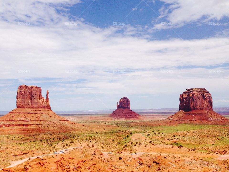 View of monument valley