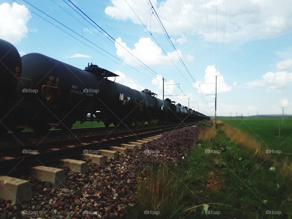 It's a passing goods train near Zonke township.