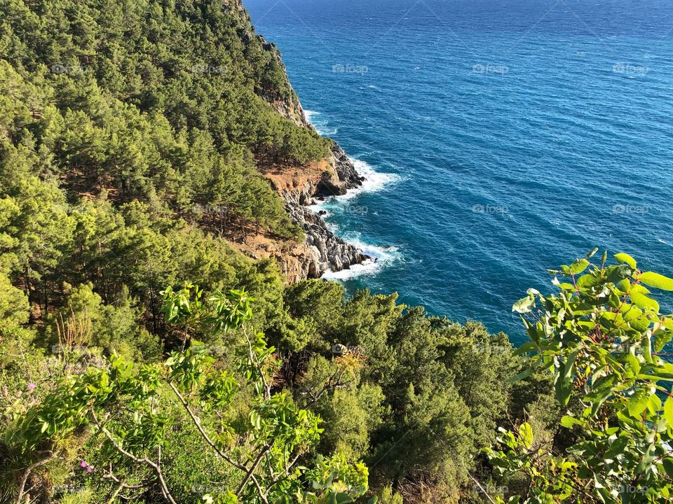 beautiful view from the mountain, Alanya