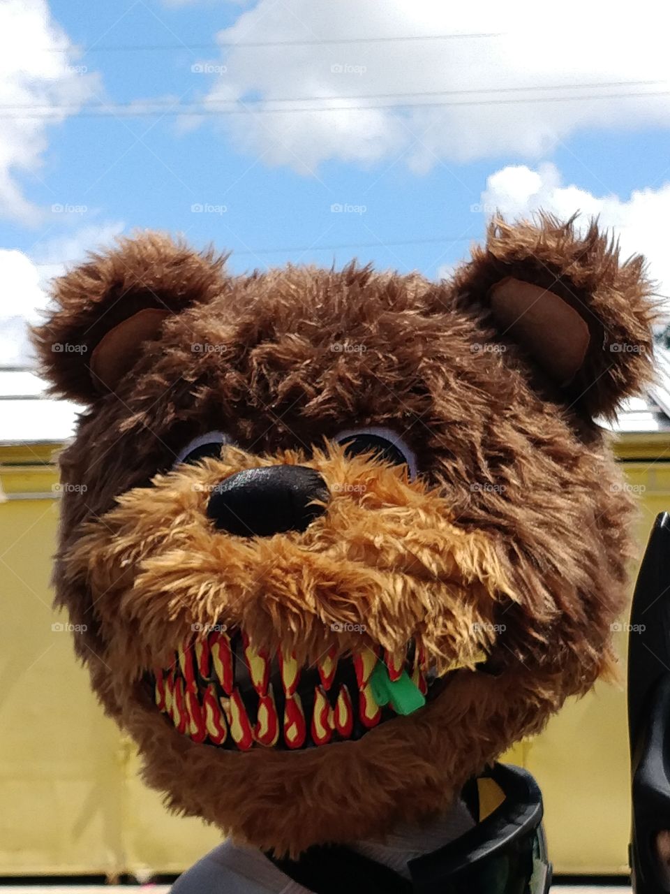 scary teddy mask