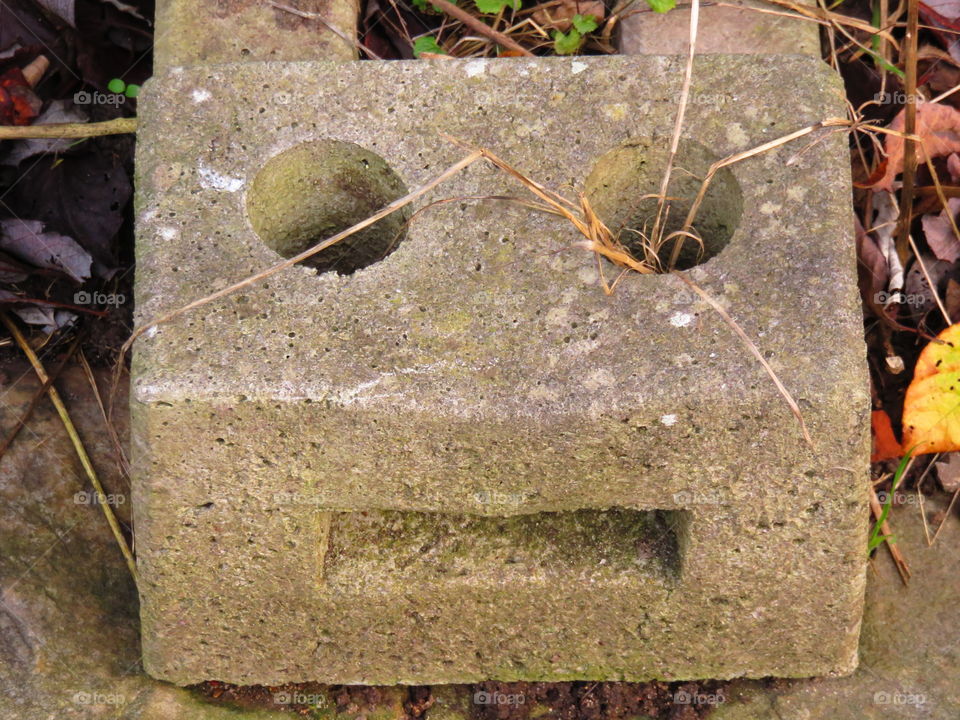 funny face cinder block