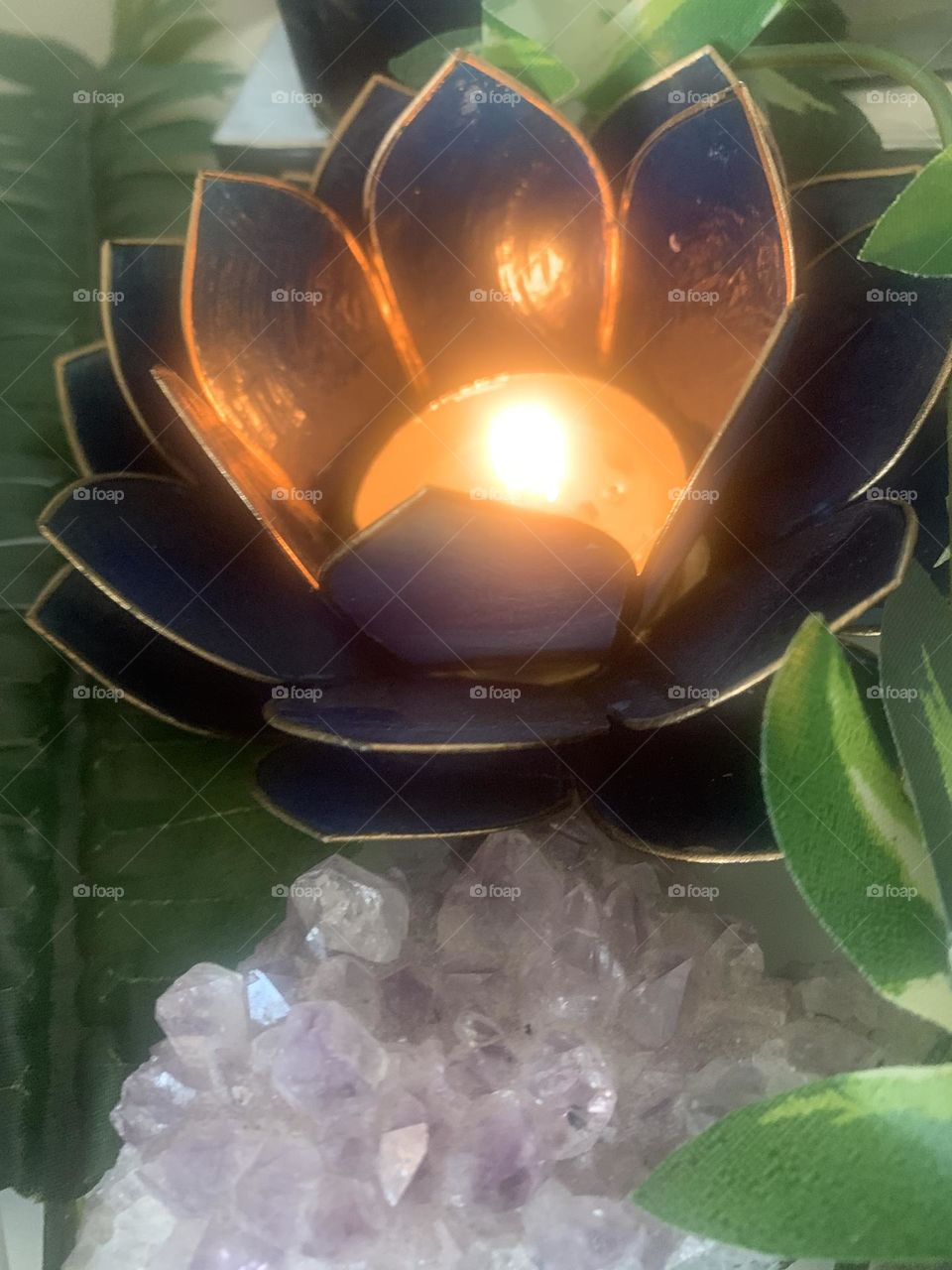 Lotus flower candle 