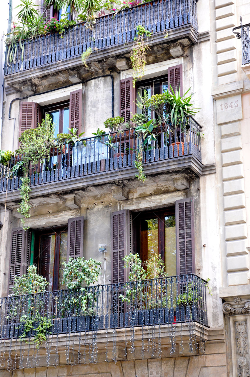 balconies in Spain 