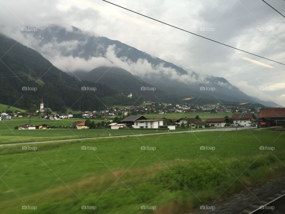 Alpes desde el tren