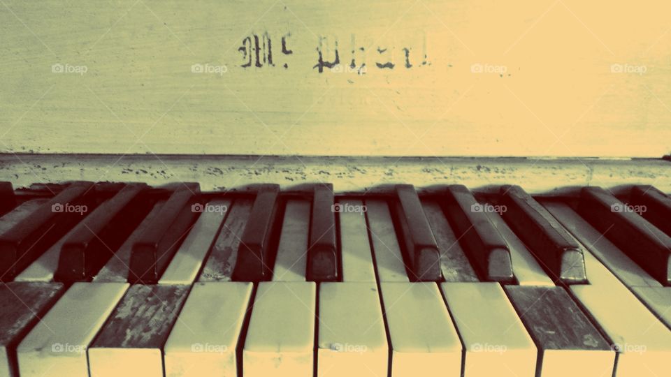 No Person, Piano, Ivory, Music, Outdoors