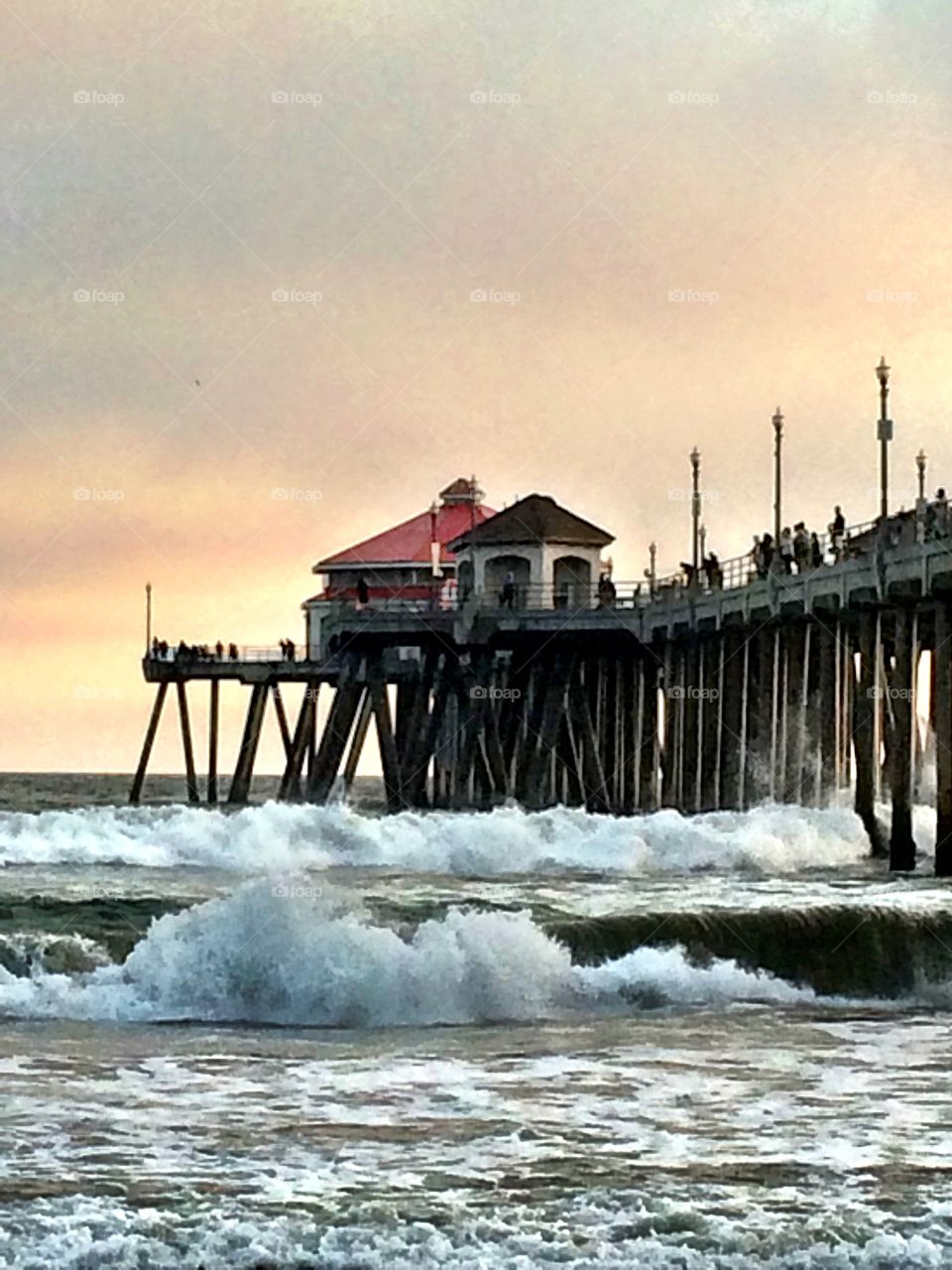 Golden Hour Waves. Big waves during last night's sunset.