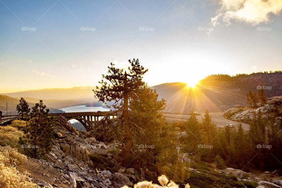 Sunrise at Donner Lake