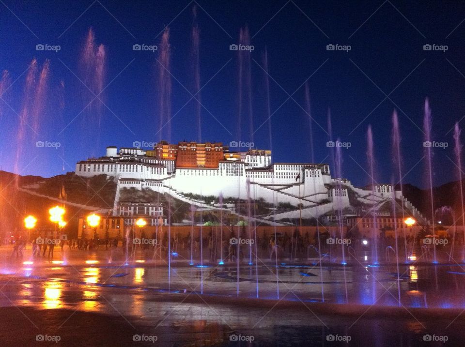 Potala at night