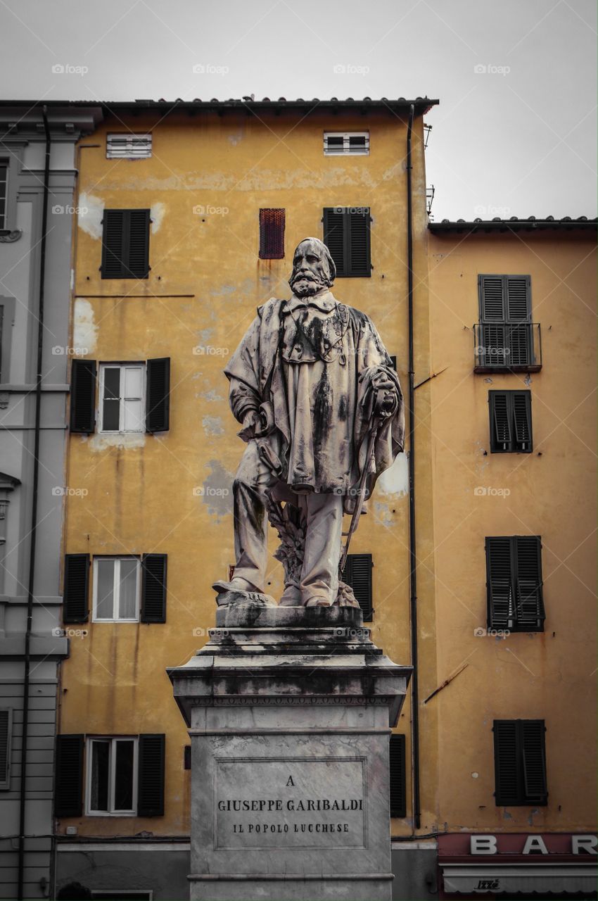 Monumento a Giuseppe Garibaldi, Plaza del Giglio (Lucca - Italy)