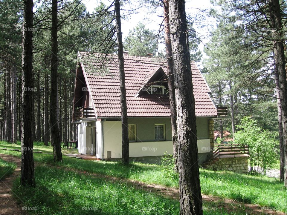 Village house in mountains