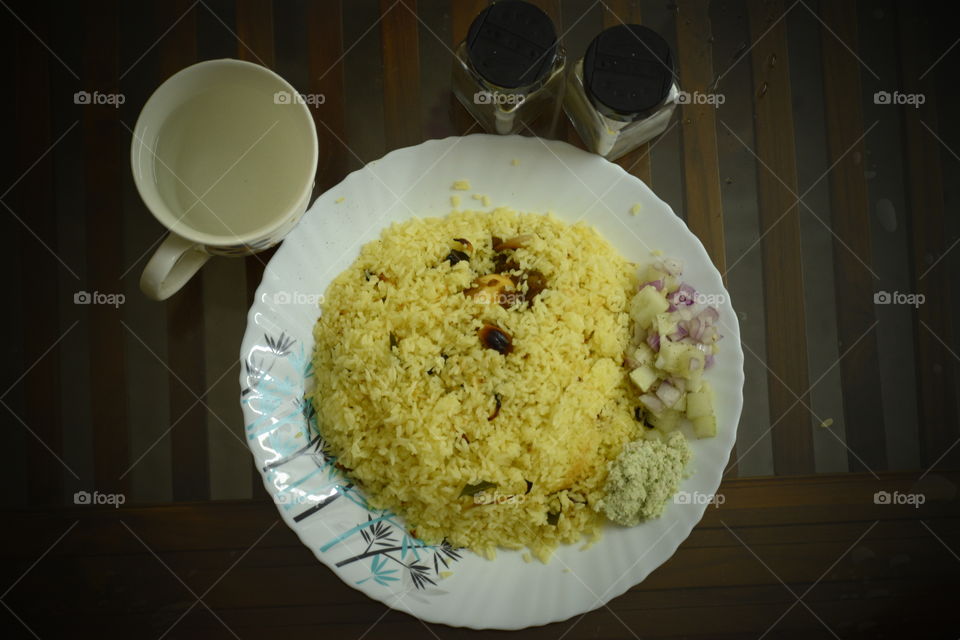 Biriyani : Flavours of food; Colourful and delicious