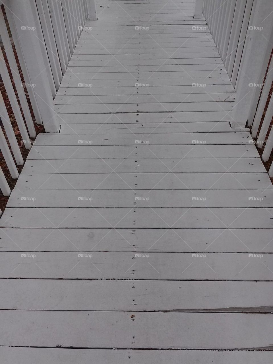 white walkway 