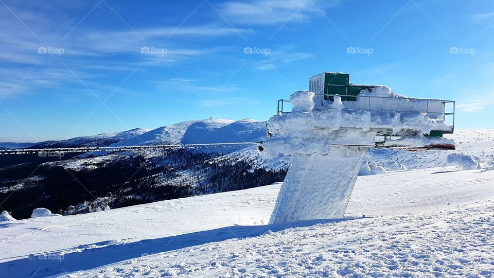 Winter in the mountains.