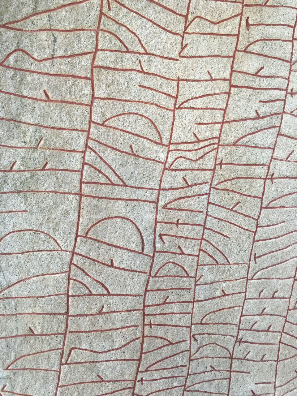 Close-up of rune stone