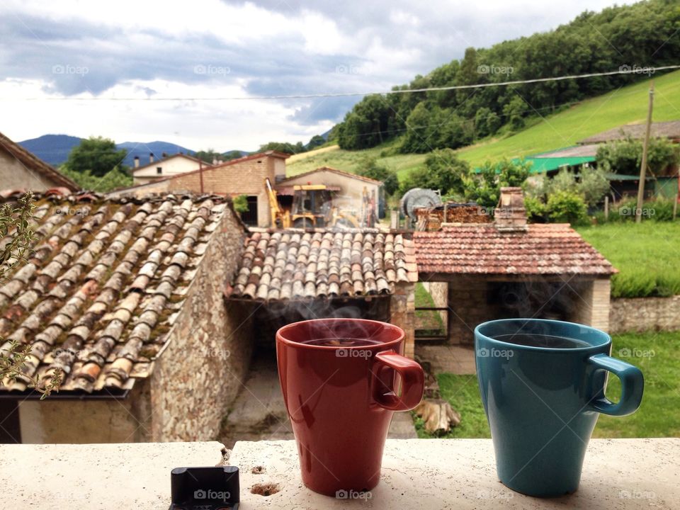 Morning tea for two... 