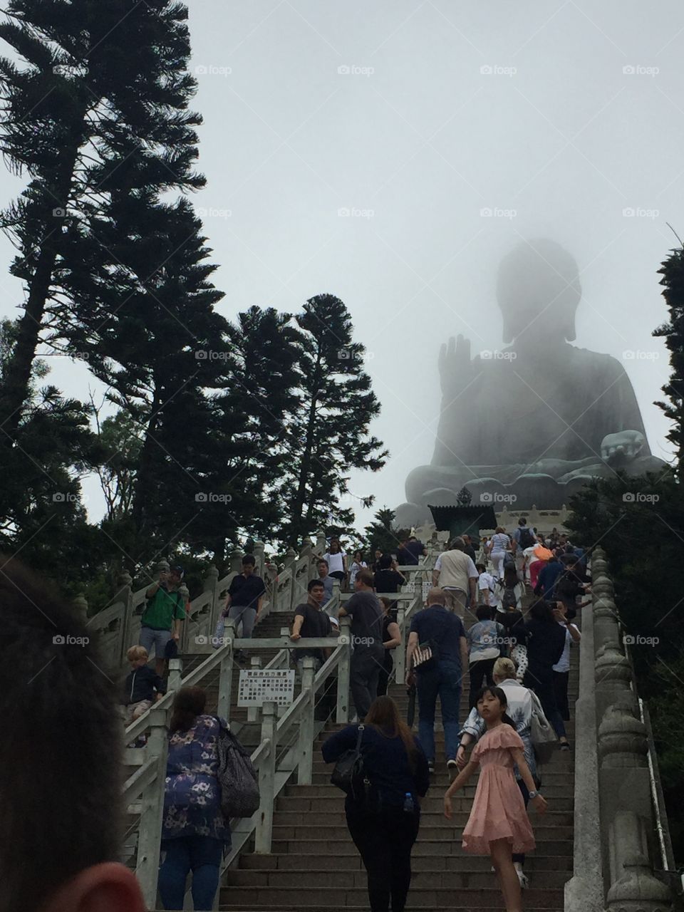 Ngong Ping, Lantau Island, Buddha in Hong Kong.