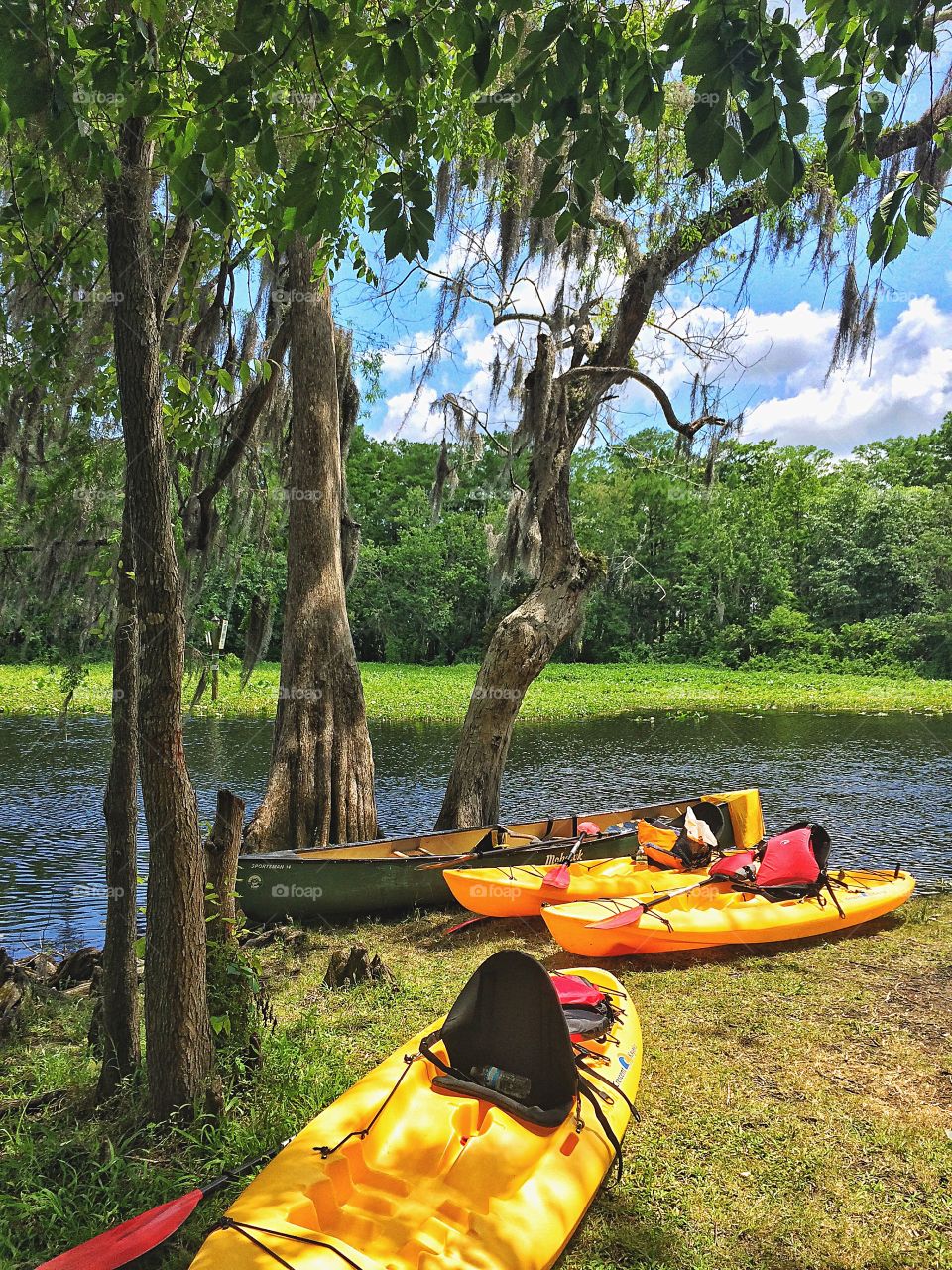 Nautical vessel near river