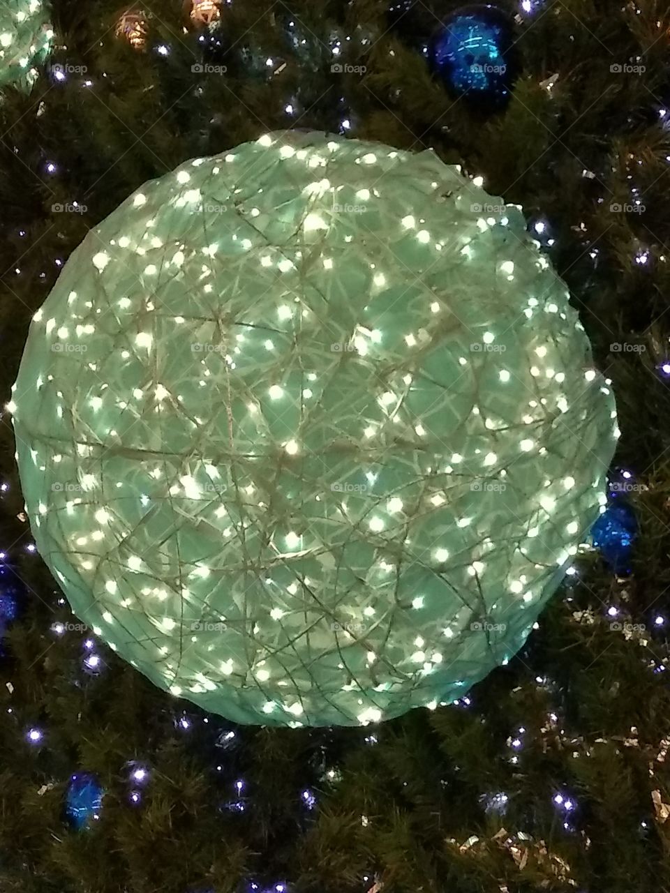 las luces de la navidad.
