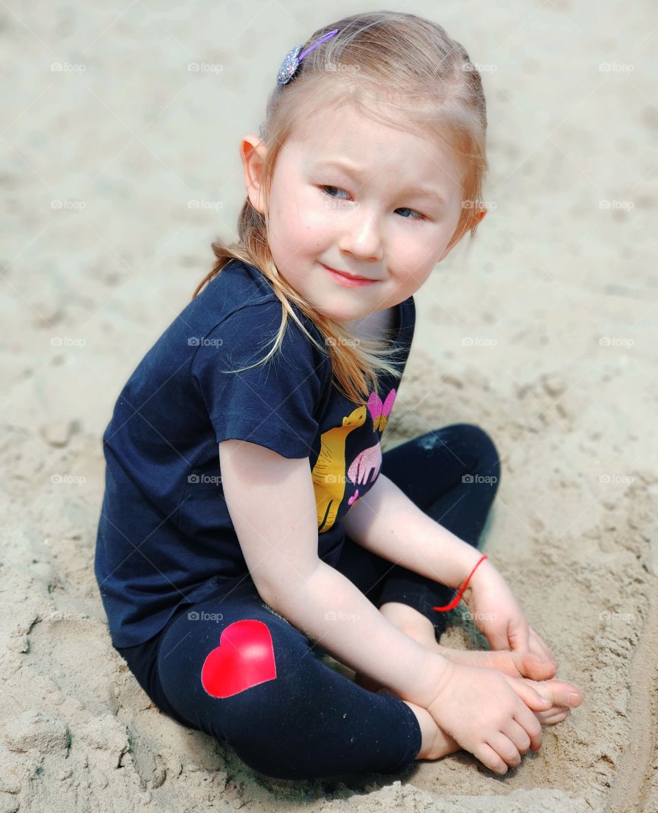 Portret of little girl