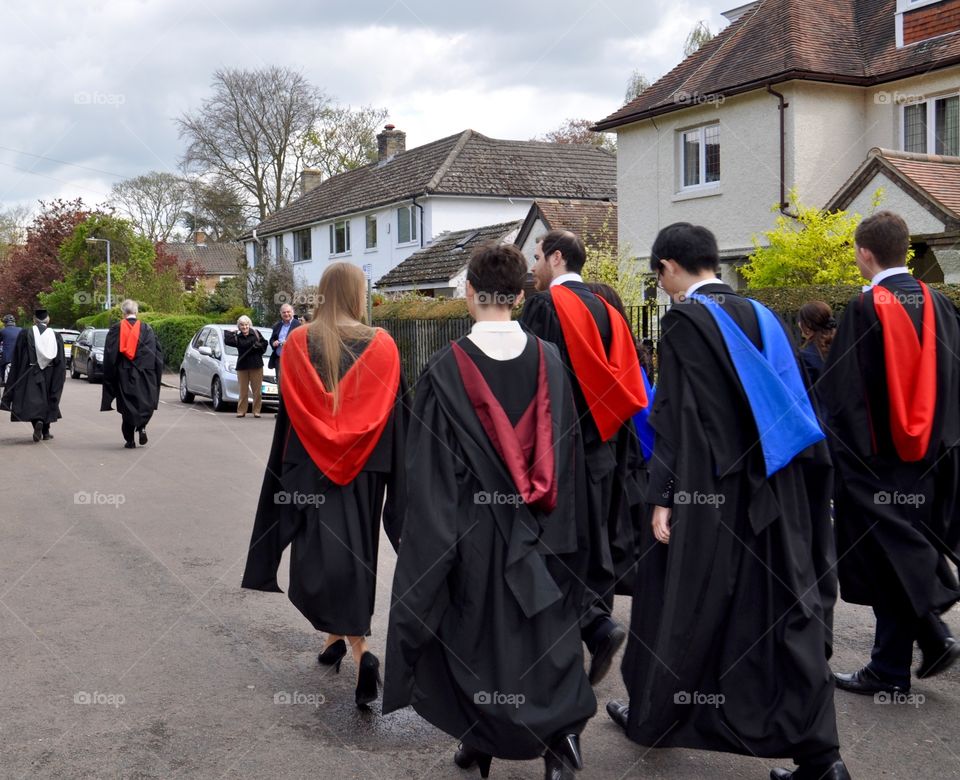 Graduation ceremony in Cambridge 