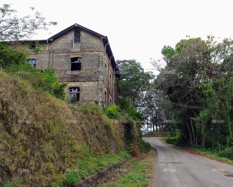 The old colonial school building at Kilema.