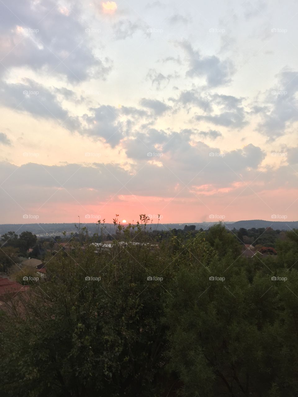 Beautiful sunset in South Africa Johannesburg 🇿🇦