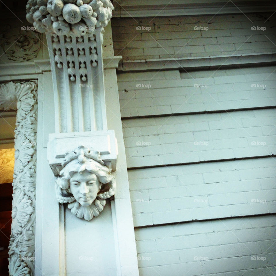 HEADSTONE ON BUILDING