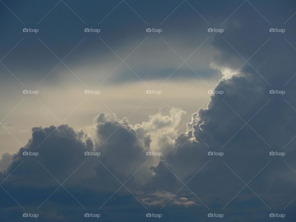 Macro shot of clouds