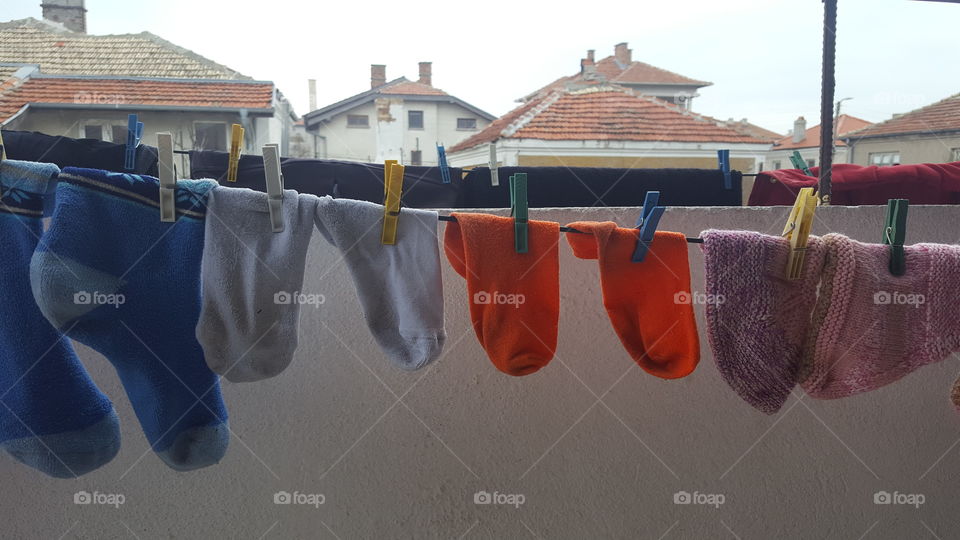 Drying socks