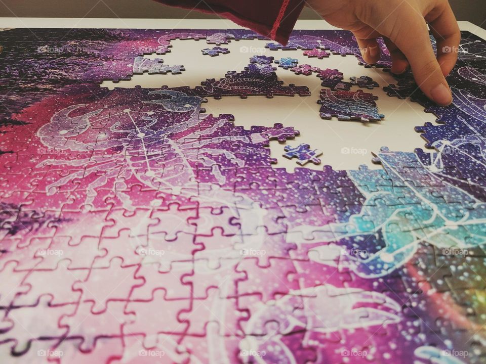 finishing our 1500 pieces puzzle