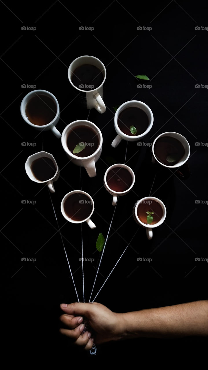 I have taken this photo in such a way that it looks as if everything is flying in the air۔